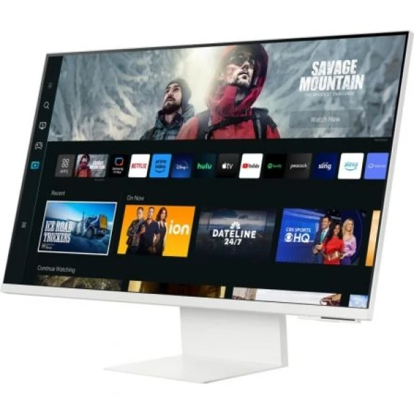 Smart Monitor Samsung M8 S27CM801UU 27"/ 4K/ Multimedia/ Regulable en altura/ Smart TV/ Webcam/ Blanco - Imagen 2