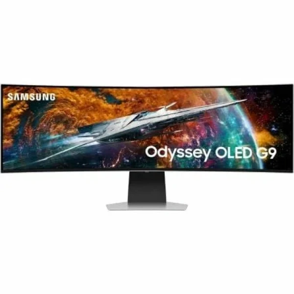 Smart Monitor Ultraparonamico Curvo Gaming Samsung Odyssey OLED G9 S49CG950SU 49"/ Dual QHD/ Multimedia/ 0.03ms/ 240Hz/ OLED/ Regulable en altura Gris