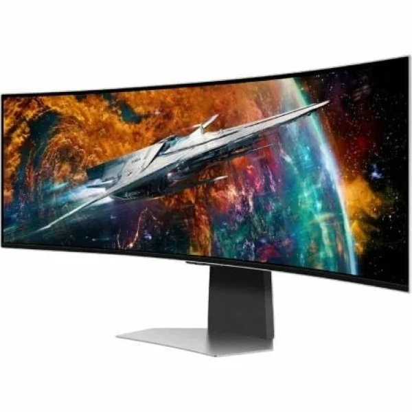 Smart Monitor Ultraparonamico Curvo Gaming Samsung Odyssey OLED G9 S49CG950SU 49"/ Dual QHD/ Multimedia/ 0.03ms/ 240Hz/ OLED/ Regulable en altura Gris - Imagen 2