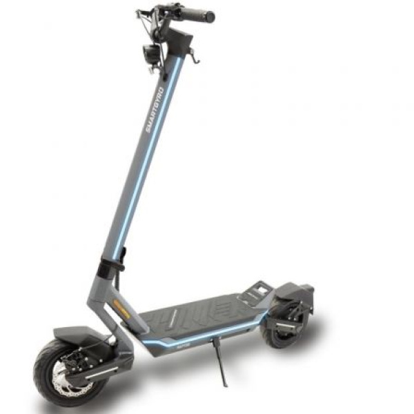 Patinete Eléctrico SmartGyro Raptor EVO LR/ Motor 1000W/ Ruedas 10"/ 25km/h /Autonomía 75km/ Gris