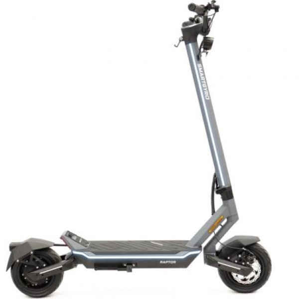 Patinete Eléctrico SmartGyro Raptor EVO LR/ Motor 1000W/ Ruedas 10"/ 25km/h /Autonomía 75km/ Gris - Imagen 2