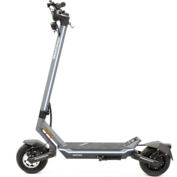 Patinete Eléctrico SmartGyro Raptor EVO LR/ Motor 1000W/ Ruedas 10"/ 25km/h /Autonomía 75km/ Gris - Imagen 3