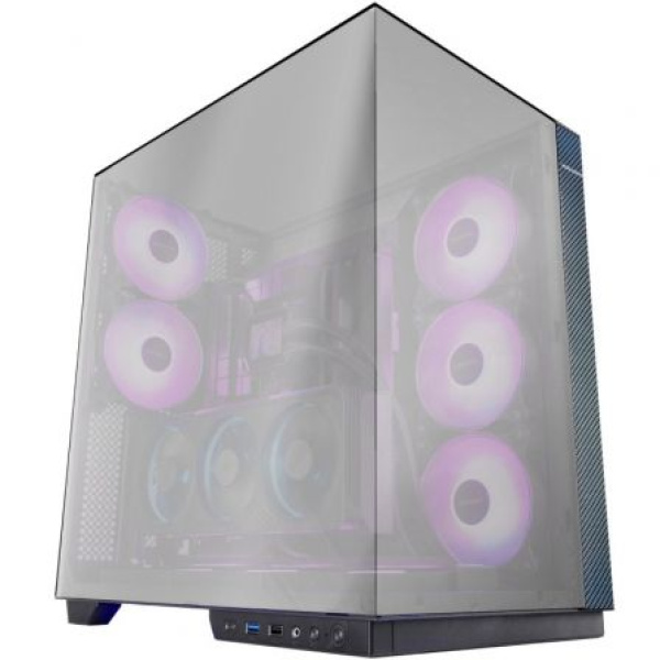 Caja Gaming Torre Mars Gaming MC-3GFPRO/ Cristal Cromado