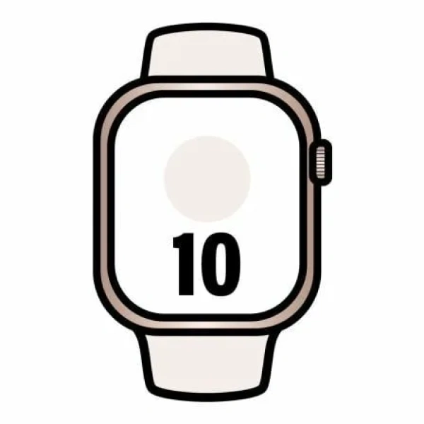 Apple Watch Series 10/ GPS/ 46mm/ Caja de Aluminio Oro Rosa / Correa Deportiva Rosa Rubor M/L