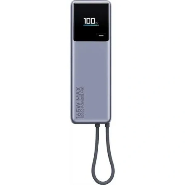Powerbank 10000mAh Xiaomi Power Bank Integrated Cable/ 165W/ Gris