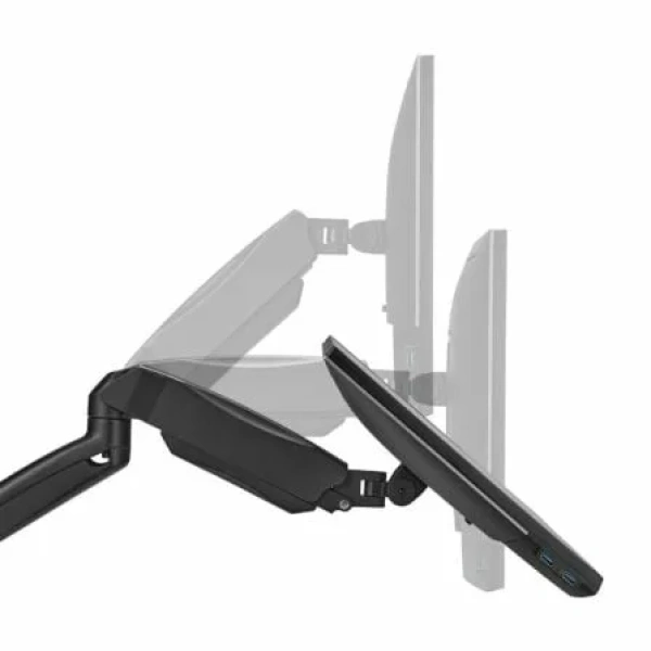 Soporte de Pared para 2 Monitores o TV Aisens WT32TSR-225/ Giratorio/ Inclinable/ hasta 9kg - Imagen 3