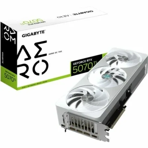 Tarjeta Gráfica Gigabyte GeForce RTX 5070Ti AERO OC 16G/ 16GB GDDR7