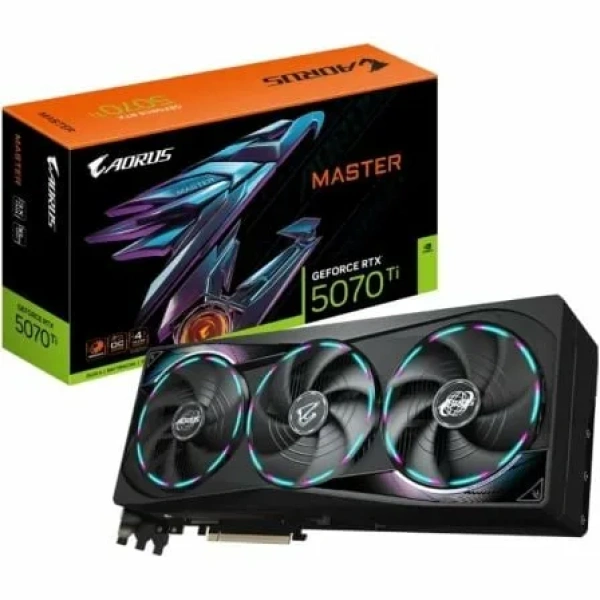 Tarjeta Gráfica Gigabyte AORUS GeForce RTX 5070Ti MASTER 16G/ 16GB GDDR7