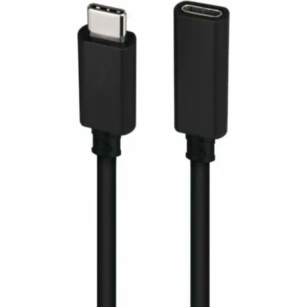 Cable Alargador USB Tipo-C 3.2 Nanocable 10.01.4501/ USB Tipo-C Macho - USB Tipo-C Hembra/ 1m/ Negro - Imagen 3