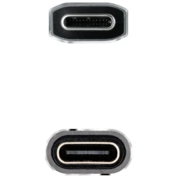 Cable Alargador USB Tipo-C 3.2 Nanocable 10.01.4502-COMB/ USB Tipo-C Macho - USB Tipo-C Hembra/ 2m/ Negro - Imagen 3