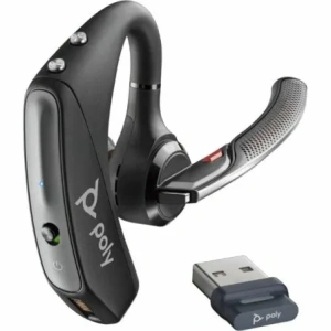 Auricular Inalámbrico Plantronics Voyager 5200 + Cable USB-A a Micro USB + Llave BT700/ con Micrófono/ Bluetooth/ Negro