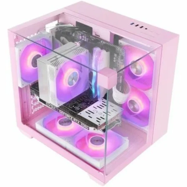 Caja Gaming Semitorre Mars Gaming MC-VISIONM/ Rosa - Imagen 2