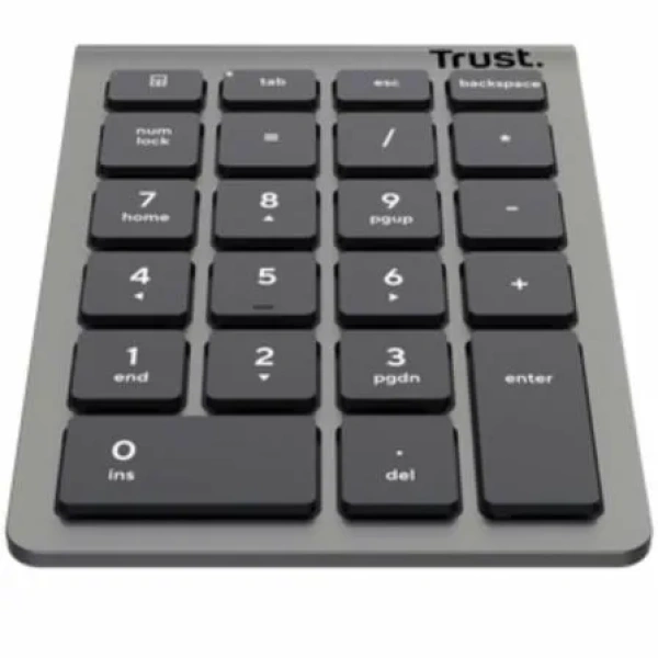 Teclado Numérico Inalámbrico Trust Xalas Wireless/ Plata - Imagen 2