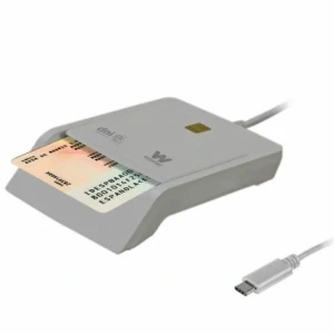 Lector de DNI y Tarjetas Woxter PE26-198/ Blanco/ USB 2.0