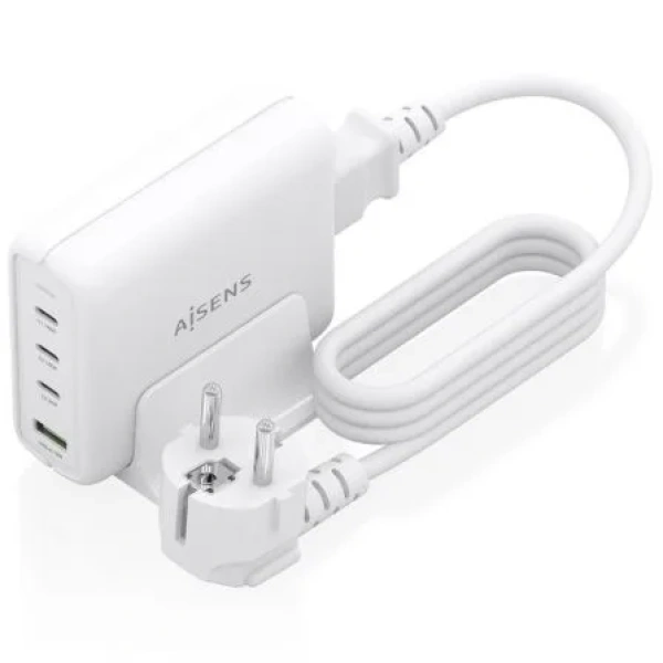 Cargador Sobremesa GaN Aisens ASCH-140W4P055-W/ 3xUSB Tipo-C/ 1xUSB/ 140W - Imagen 2