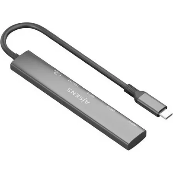 Docking USB Tipo-C Aisens ASUC-5P022-GR/ 1xHDMI/ 2xUSB/ 1xUSB Tipo-C/ 1xUSB Tipo-C PD/ Gris - Imagen 2