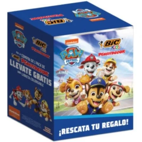 Expositor Bic Paw Patrol de Lápices de Cera y Cuadernos/ 24 Packs de 12 Unidades de Ceras/ 24 Cuadernos/ Surtido de Colores - Imagen 3