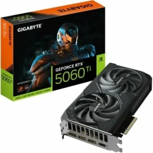 Tarjeta Gráfica Gigabyte GeForce RTX 5060 Ti WindForce OC/ 8GB GDDR7