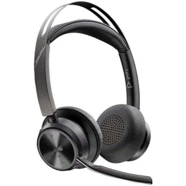 Auriculares Inalámbricos Poly Voyager Focus 2 Microsoft Teams + Adaptador USB-C-A + Soporte de Carga/ con Micrófono/ Bluetooth/ Negros - Imagen 2