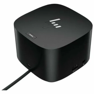 Docking USB Tipo-C HP G4/ 2xUSB/ 2xUSB Tipo-C/ 1xAC/ 1xHDMI/ 1xRJ45/ 2xDisplayPort/ 1xThunderbolt/ 2xUSB PD/ 1xUSB Tipo-C PD/ 2xTarjetas NIC/ Negro