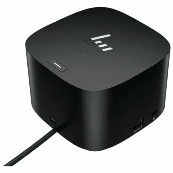 Docking USB Tipo-C HP G4/ 2xUSB/ 2xUSB Tipo-C/ 1xAC/ 1xHDMI/ 1xRJ45/ 2xDisplayPort/ 1xThunderbolt/ 2xUSB PD/ 1xUSB Tipo-C PD/ 2xTarjetas NIC/ Negro