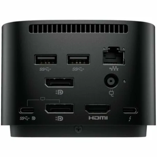 Docking USB Tipo-C HP G4/ 2xUSB/ 2xUSB Tipo-C/ 1xAC/ 1xHDMI/ 1xRJ45/ 2xDisplayPort/ 1xThunderbolt/ 2xUSB PD/ 1xUSB Tipo-C PD/ 2xTarjetas NIC/ Negro - Imagen 2