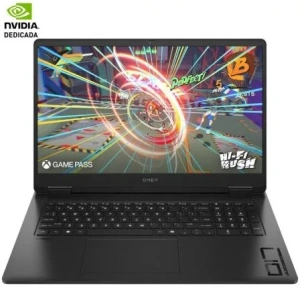 Portátil Gaming HP Omen 17-DB0007NS Ryzen 9 8945HS/ 32GB/ 1TB SSD/ GeForce RTX 4060/ 17.3"/ Sin Sistema Operativo