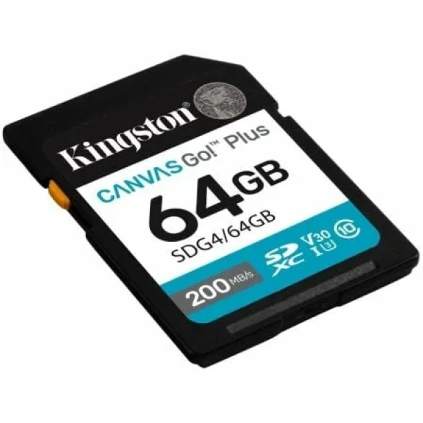 Tarjeta de Memoria Kingston CANVAS Go! Plus 64GB SD XC/ Clase 10/ 200MBs - Imagen 2