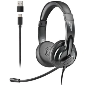 Auriculares NGS VOX605 USB/ con Micrófono/ USB/ Negros