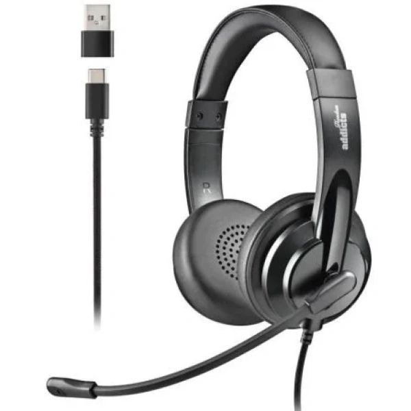 Auriculares NGS VOX605 USB/ con Micrófono/ USB/ Negros