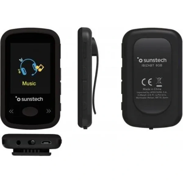 Reproductor MP4 Sunstech IbizaBT/ 8GB/ Pantalla 1.8"/ Radio FM/ Negro - Imagen 2
