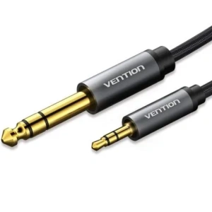 Cable Estéreo Vention BAIHF/ Jack 6.5 Macho - Jack 3.5 Macho/ 1m/ Gris