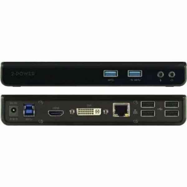 Docking USB 3.0 2-Power DOC0101A/ 1xHDMI/ / 1xDVI/ 6xUSB/ 1xRJ45/ 2xAudio - Imagen 2