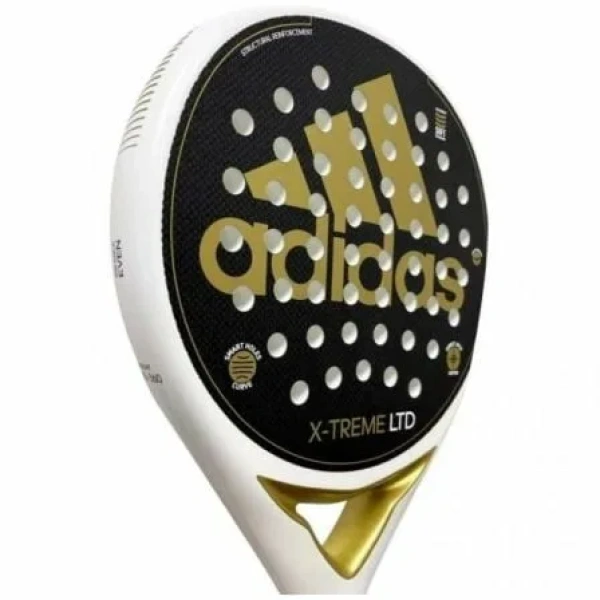 Pala de Pádel Adidas Pala Adidas X-Treme/ Blanca y Oro - Imagen 2