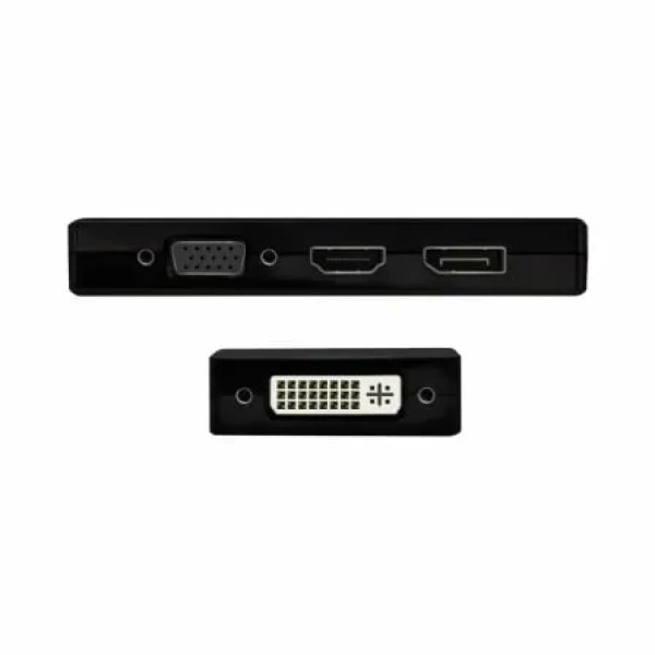 Conversor USB Tipo-C Aisens A109-0679/ HDMI Hembra - VGA Hembra - DVI Hembra - DisplayPort Hembra/ 15cm/ Negro - Imagen 3