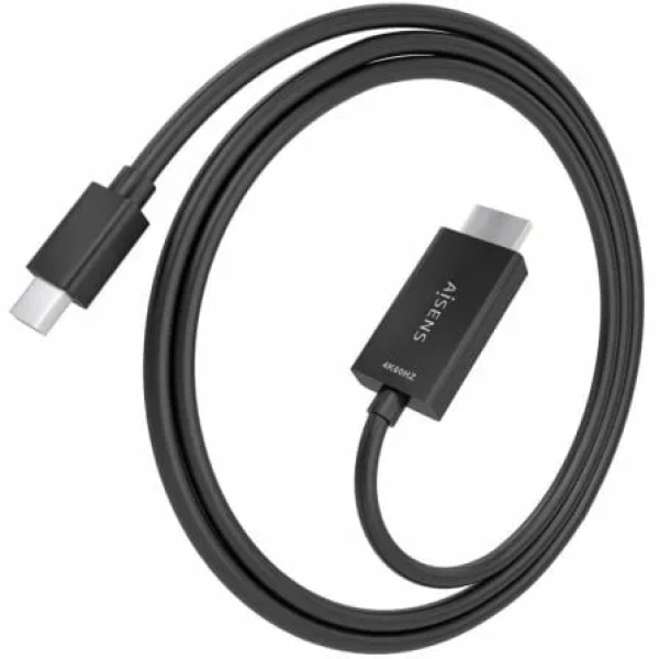 Cable Conversor Aisens A125-0887/ Mini DisplayPort Macho - HDMI 4K Macho/ 1.5m/ Negro - Imagen 2