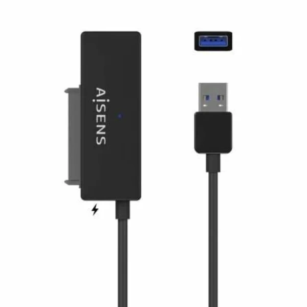 Adaptador para Discos Duros 2.5"/3.5" Aisens ASE-35A01B/ USB 3.0 - SATA/ con Alimentador - Imagen 2
