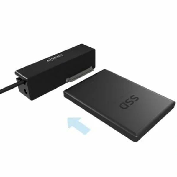 Adaptador para Discos Duros 2.5"/3.5" Aisens ASE-35C02B/ USB Tipo-C - SATA/ con Alimentador - Imagen 3