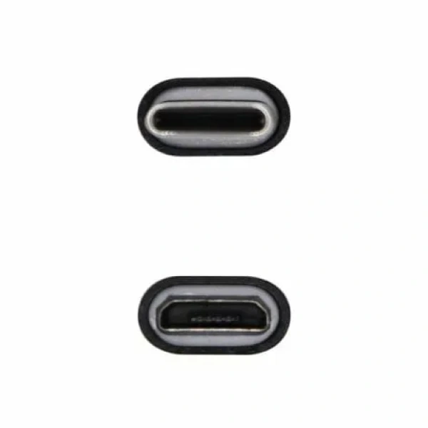 Adaptador USB 2.0 Tipo-C Aisens A108-0414/ USB Tipo-C Macho - Micro USB Hembra - Imagen 2