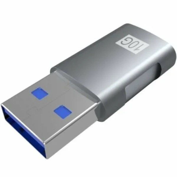 Adaptador USB 3.2 GEN2 Aisens A108-0655/ USB Tipo-C Hembra - USB Macho - Imagen 2