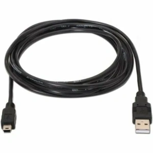 Cable USB 2.0 Aisens A101-0023/ USB Macho - USB Mini Macho/ 50cm/ Negro