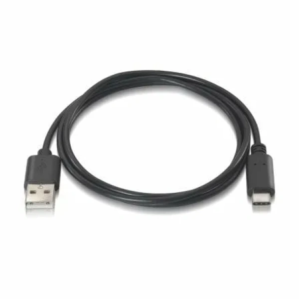 Cable USB 2.0 Tipo-C Aisens A107-0052/ USB Tipo-C Macho - USB Macho/ Hasta 9W/ 625Mbps/ 2m/ Negro - Imagen 2