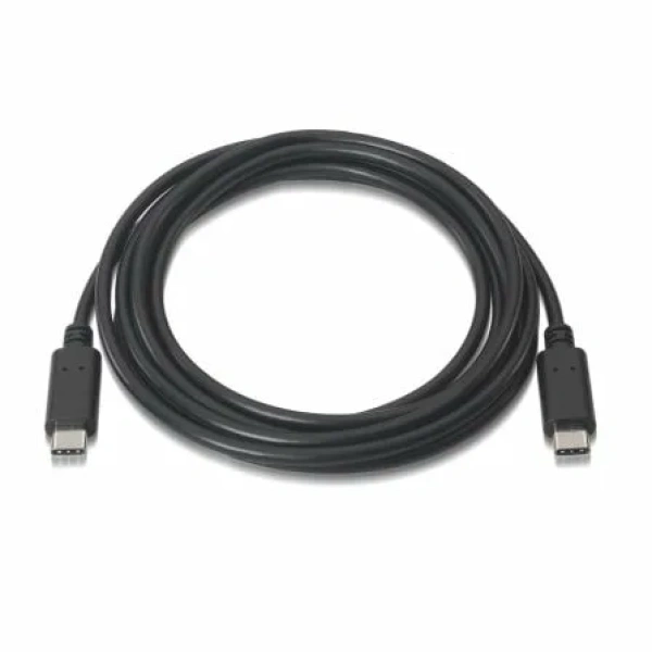 Cable USB 2.0 Tipo-C Aisens A107-0055/ USB Tipo-C Macho - USB Tipo-C Macho/ Hasta 9W/ 625Mbps/ 50cm/ Negro - Imagen 2