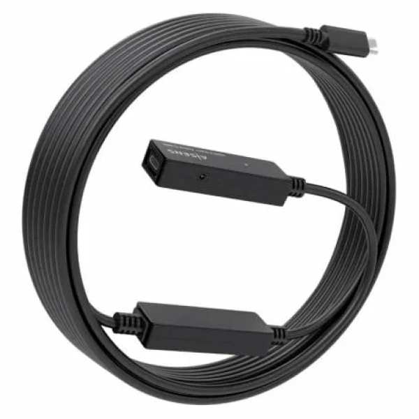 Cable Alargador USB 3.2 con Amplificador Aisens A107-0870/ USB Tipo-C Macho - USB Tipo-C Hembra/ Hasta 100W/ 20Gbps/ 10m/ Negro - Imagen 2