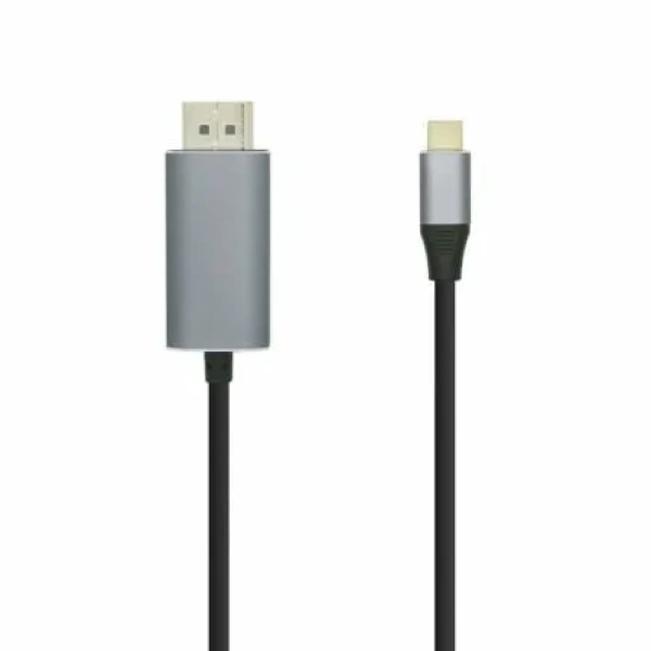 Cable DisplayPort Aisens A109-0394/ USB Tipo-C Macho - DisplayPort Macho/ Hasta 27W/ 1250Mbps/ 80cm/ Negro