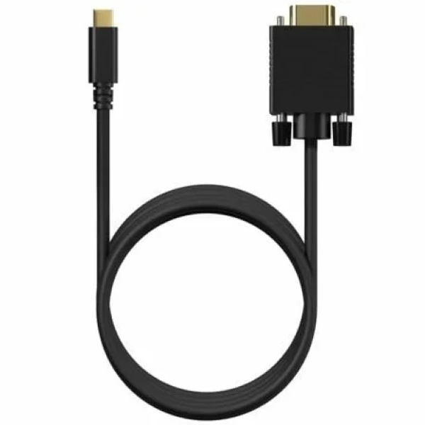 Cable Conversor Aisens A109-0692/ USB Tipo-C Macho - VGA Macho/ Hasta 27W/ 1250Mbps/ 80cm/ Negro - Imagen 3