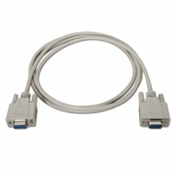 Cable Serie RS232 Aisens A112-0066/ DB9 Hembra - DB9 Hembra/ Hasta 0.15W/ 1.6Mbps/ 1.8m/ Beige - Imagen 2
