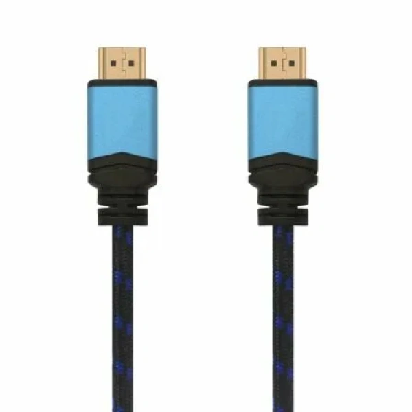 Cable HDMI 2.0 4K Aisens A120-0355/ HDMI Macho - HDMI Macho/ Hasta 10W/ 2250Mbps/ 50cm/ Negro y Azul - Imagen 2