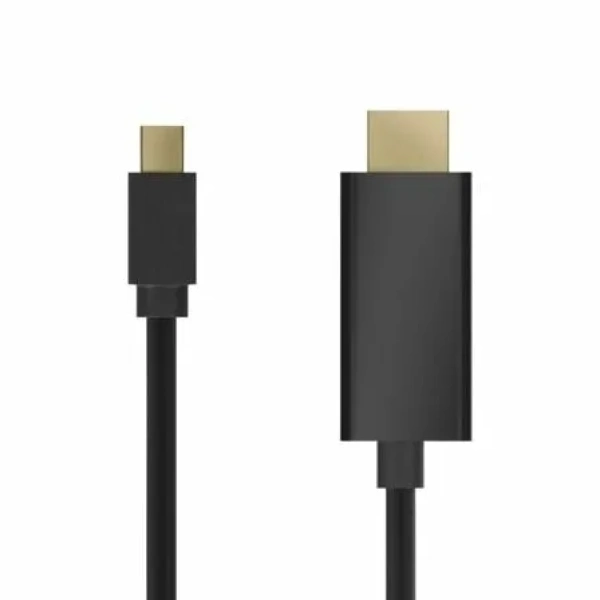 Cable Conversor Aisens A125-0458/ Mini DisplayPort Macho - HDMI Macho/ Hasta 5W/ 2300Mbps/ 3m/ Negro - Imagen 2