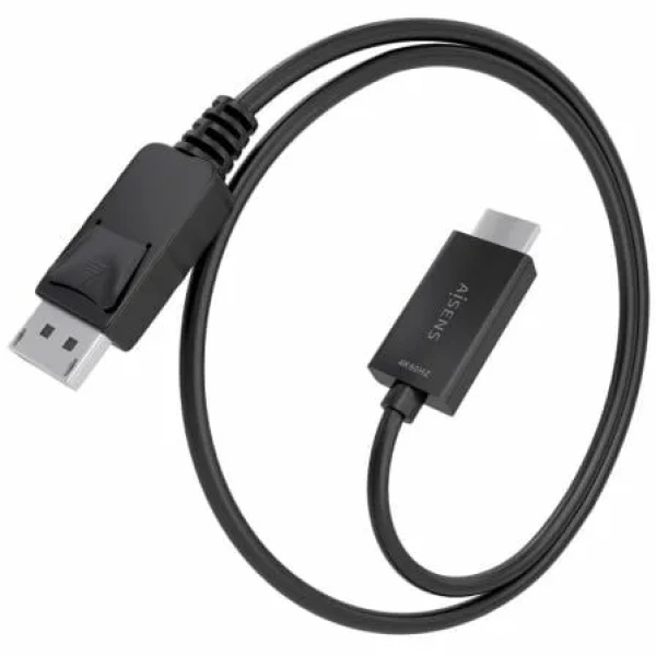 Cable Conversor Aisens A125-0892/ DisplayPort Macho - HDMI 4K Macho/ 1m/ Negro - Imagen 2